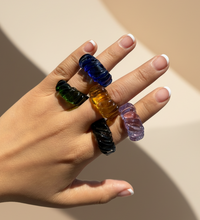 Anillos chunky energía líquida
