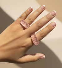 Anillos chunky energía líquida
