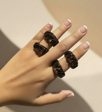 Anillos chunky energía líquida