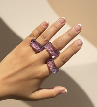 Anillos chunky energía líquida